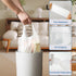 4 Gallon Trash Bags with Handles, 80 Counts, Unscented, Black, Size 45 * 55cm, 1Mil Thickness