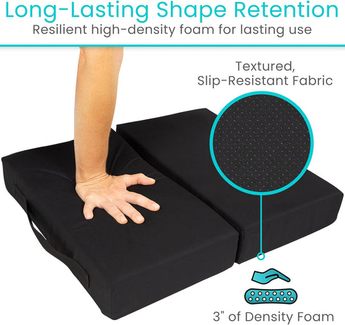Tailbone Vive Orthopedic Seat Cushion - Folding Wheelchair Cushion - for Stadium, Car, Office Chair Seat - Portable