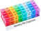 Monthly Pill Organizer 2 Times a Day, 30 Day Pill Case with Small Compartments for Vitamins and Travel Medicine