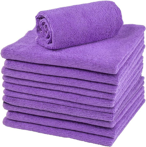 Restaurantware Clean Tek Professional Cleaning Cloths, 16 x 16 Inch, 10 Lint Free Microfiber Towels