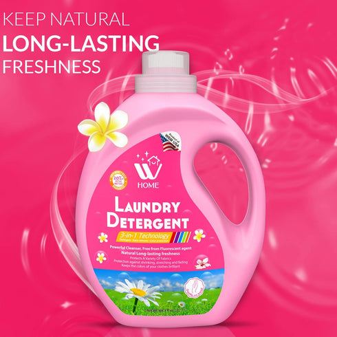 Laundry Detergent, High Efficiency, Ultra Concentrate, Long Lasting Fragrance, Free from Dyes, 67.6 fl Oz