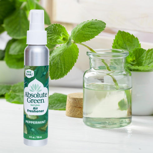 100% Natural Air Freshener Room Spray, PEPPERMINT, Non-Toxic, Safe Around Home, Food, Kids, Pets, Odor Eliminator,
