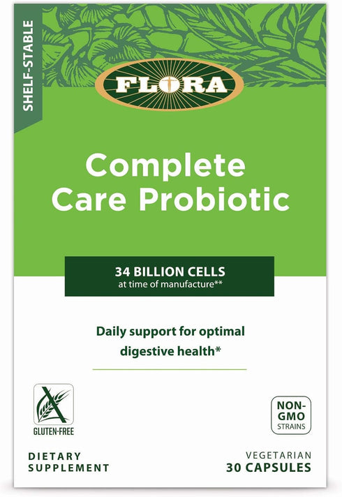 FLORA Complete Care Probiotic, Shelf-Stable, 34 Billion CFU, 30 Count