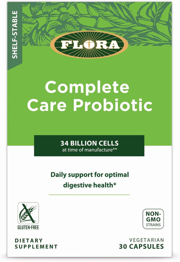 FLORA Complete Care Probiotic, Shelf-Stable, 34 Billion CFU, 30 Count