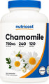 Nutricost Chamomile 750mg, 240 Vegetarian Capsules, Non-GMO and Gluten Free, 120 Servings