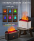 Lmzoka 7 Essential Oil Diffuser, Flame Air Aromatherapy Diffuser, Color Changing Light, Aromatherapy Humidifier
