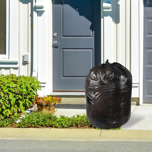 18 Gallons Large Black Recycling Trash Bags - 100 Counts