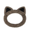 Cat Ear Brown Facial Spa Headband, Cosmetic Makeup Headband for Washing Face Skincare