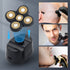 Replacement Head for Electric Shaver, 5D Close Mens Razor Head, Waterproof Wet & Dry Bald Shavers Blade (Gold)
