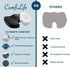 100% Tailbone ComfiLife Premium Comfort Seat Cushion - Non-Slip Orthopedic Memory Foam Coccyx Cushion for Pain