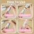 VONMAOGU 2 Pack Set Foldable Travel Toothbrush with Refillable Toothpaste Tube, Portable Folding Toothbrush Built