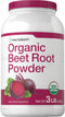 Horbaeach Organic Beet Root Powder, 3lb Bulk Supplement, Raw Superfood, Vegan, Non-GMO, Gluten Free