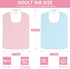 VMEECARL 3 Pcs Adult Bibs for women, Waterproof Reusable Adult Bibs Adjustable Baberos para Adultos
