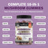 Mushroom Gummies for Adults - 10-in-1 Functional Mushroom Supplement for Mood and Focus with Lions Mane Turkey Tail Cordyceps Shiitake Reishi Mushrooms - Vegan, Non-GMO, Raspberry Flavor, 60 Count