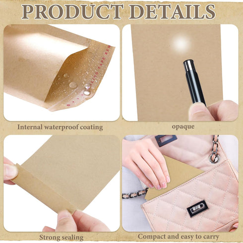 200 Pcs Tampons Disposal Bags - Bulk Feminine Hygiene Disposal Bags with Self Adhesive for Women, 5.91" x 3.15"
