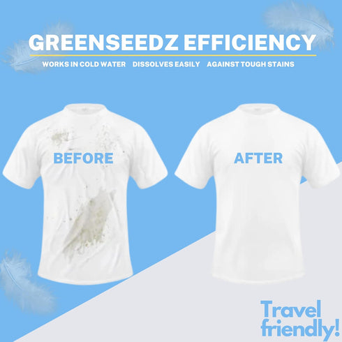 Free And Clear Eco-Friendly Unscented Laundry Detergent Sheets, Powerful Against Stains, Up To 100 Loads