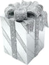 LDDIFHWW Resin Gift Box, Ornament, Sculpture, Home Decoration, for Desk, TV Stand, Sliver