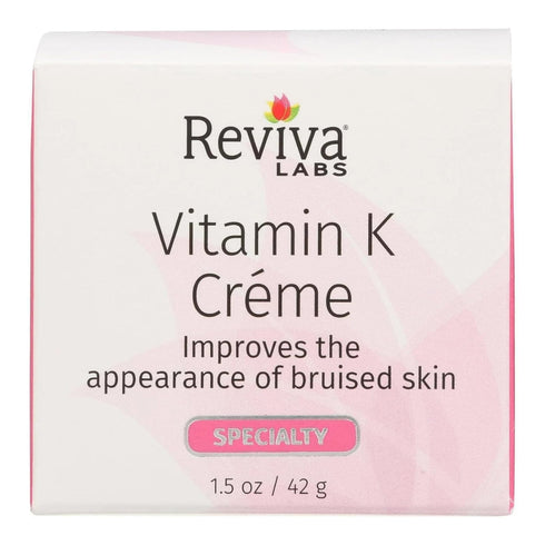 Reviva Labs Vitamin K Cream, 2-Ounce, For All Skin Types, Packaging May Vary