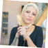 SOLUSTRE Folding Mustache Comb and Beard Comb, Portable Ox Horn Hair Comb for Everyday Grooming