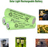 16 Packs Solar Lights Batteries AA 1000mAh 1.2V Ni-MH Rechargeable Double A for Outdoor Solar Lights