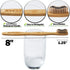 10 Count Bamboo Toothbrushes (Soft + Medium) - Charcoal Natural Wood Toothbrushes, Reusable