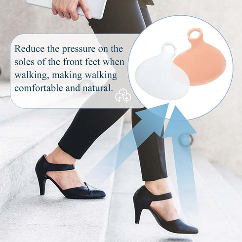 Keroius (4 pairs-2white 2beige, Metatarsal Pads Women Men Ball of Foot Cushion,Relieve Pressure and Pain,Help