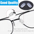 OPUGIT 5 Eyeglass Nose Pads Pairs Push in Soft Silicone Replacement Rectangle Push Slide Slip in Silicone Nosepads