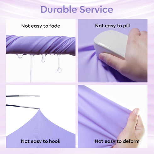 modelones UV Gloves for Gel Manicures, Premium UPF99+ Protection Gloves for UV/LED Nail Lamp, Purple