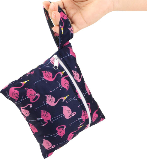 Reusable Menstrual Pads (7 in 1, 25.4cm 4 Layers), Bamboo Cloth Pads for Heavy Flow with Wet Bag