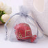 Wudygirl 100pcs Sheer Grey Organza Bags 5 x 7 Inch - Drawstring Transparent Jewelry Pouches for Party Favors