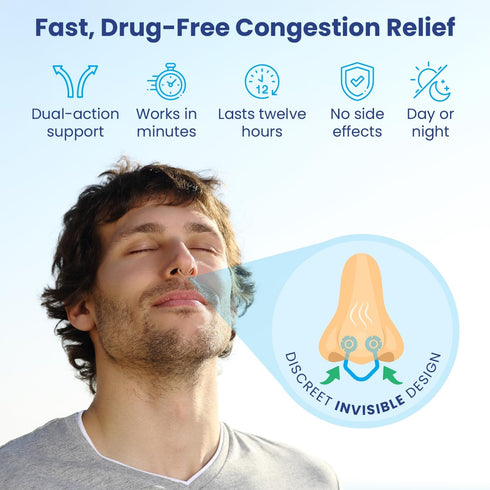 Scenttech Snore Reducing Anti Snoring Aid, Nasal Dilators for Breathing, Instant Nasal Congestion Relief, Nighttime