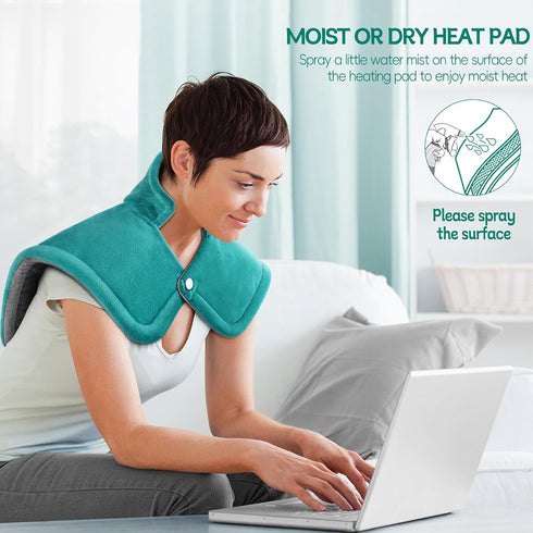 Christmas Gifts for Women, Neck Shoulder Heating Pad for Men, Electric Weighted Heat Pads for Back Relief