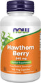 NOW Foods Hawthorn Berry 540 mg Supplements, Free Radical Scavenger, Herbal Supplement, 100 Veg Capsules
