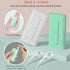 Holy Rose Portable Dental Floss Picks Dispenser 2Box,Travel Floss Storage Case with Adult Toothpicks Flosser Sticks 80 Count,Portable Floss Case for Oral Care Teeth Cleaning Perfect Tool (Whit)
