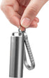 TISUR Portable Pill Cases, Waterproof Metal Titanium Pill Holder, Keychain Pill Box, Medicine Organizer for Travel,