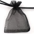 Allgala 100 Count Orangza Gift Party Favor Bags with Drawstring 5x7 Inch Black