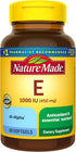 Nature Made Vitamin E 450 mg (1000 IU) Softgels, 60 Count - Antioxidant Support (Pack of 3)