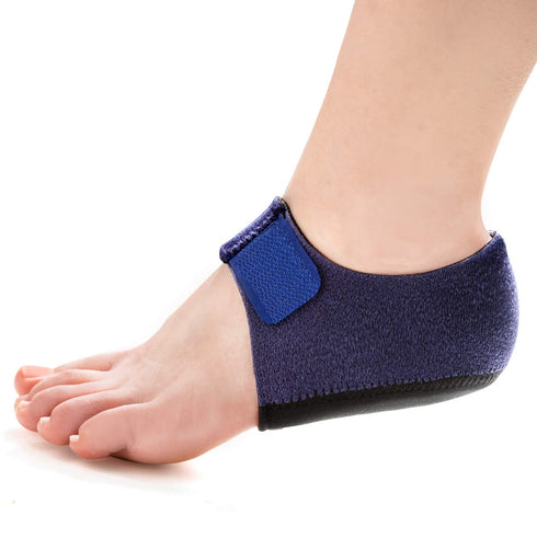 Welnove 2PCS Heel Protectors, Heel Sleeves Pads for Relieving Heel Pain from Plantar Fasciitis, Cracked Heels