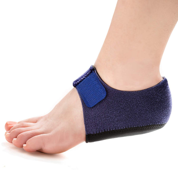 Welnove 2PCS Heel Protectors, Heel Sleeves Pads for Relieving Heel Pain from Plantar Fasciitis, Cracked Heels