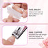 Makartt Nail File and Buffer, Pink Basic Nail Prep Kit with Cuticle Trimmer & Nail Care Tools