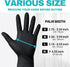 Black Nitrile Exam Gloves 4 mil Powder-Free Latex-Free Non-Sterile Food Safe Disposable Medical Gloves (100 Pcs)