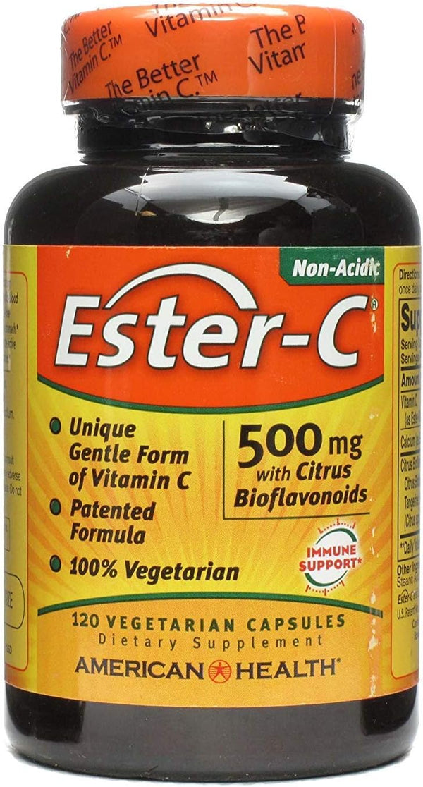 American Health Ester-C With Citrus Bioflavonoids - 500 Mg - 120 Vegetarian Capsules