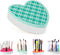 Silicone Makeup Brush Holder, Cosmetic Organizer, Pen Holder for Desk, Beauty Tool, Brushes, Scissors (Blue)