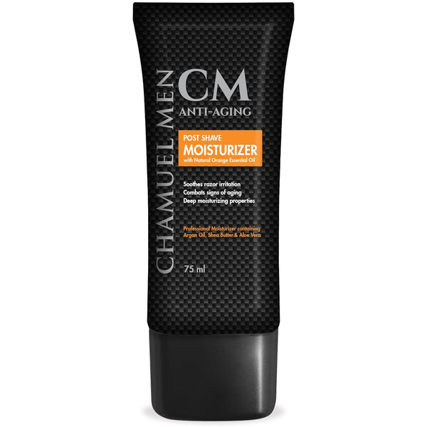 Men Anti Aging Daily Aftershave, All Natural Face Cream with Argan, Shea & Aloe, 2.6 oz