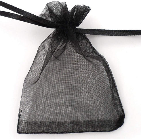 ATCG 50pcs Large Drawstring Organza Bags, 8x12 Inches for Decoration, Wedding Party Favors