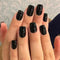 Modelones 32Pcs Black Press on Nails, Upgrade Short Square Fake Nails, Reusable Nail Kit with Glue and Mini File