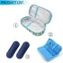 Goldwheat Diabetic Medication Organizer, Insulin Cooler Travel Case with 2 Ice Packs, Waterproof Light Blue