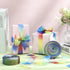 Shappy Rainbow Gift Ribbon, 1 Inch x 50 Yards for Gift Wrapping, Organza Shimmer Sheer Rainbow Colors
