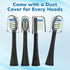 6 Pack Replacement Brush Heads for Waterpik Sonic Fusion Flossing Toothbrush - Compatible with Sonic Fusion