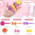 Janinka 72 Pieces Self-Hinge Plastic Hair Clips, Colorful Cute Barrettes and Pins for Toddler Girls